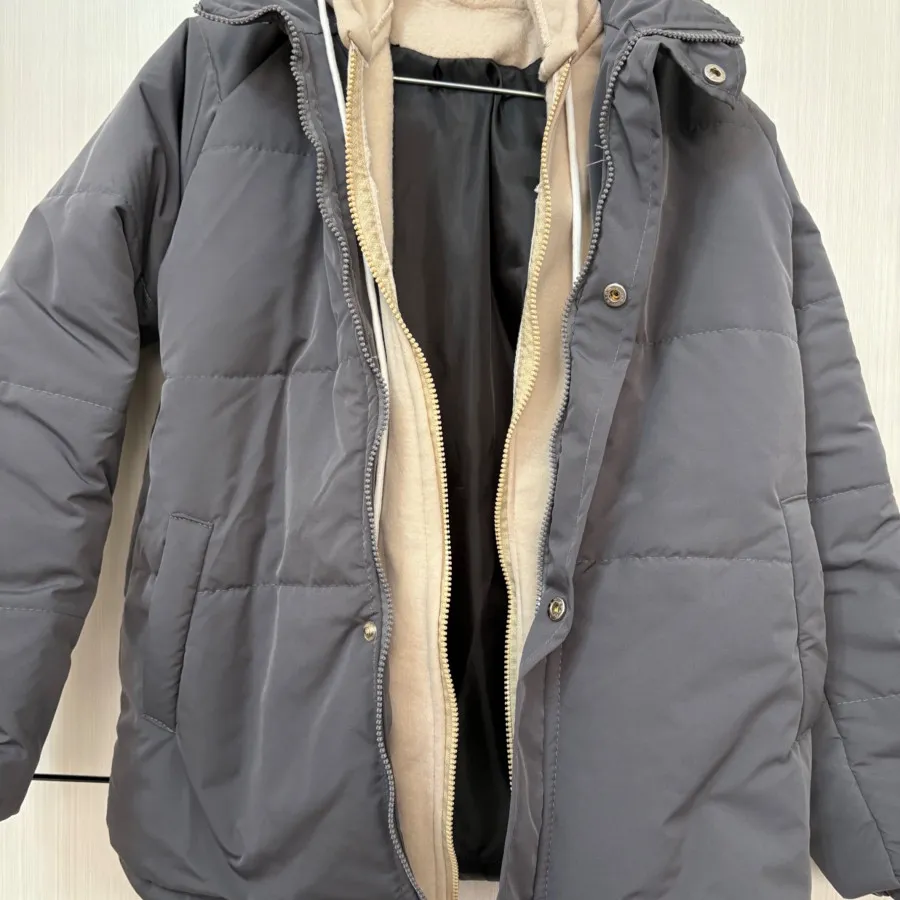 کاپشن دولایه کلاهدار