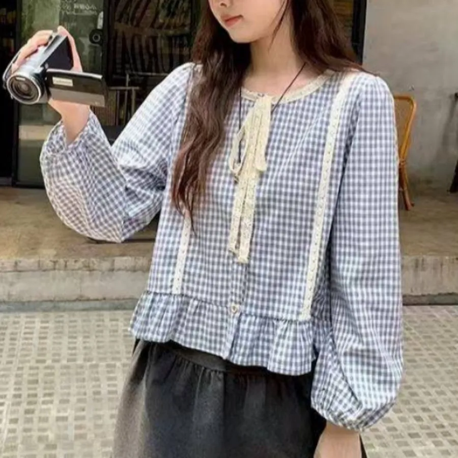 شومیز چهارخونه شیک