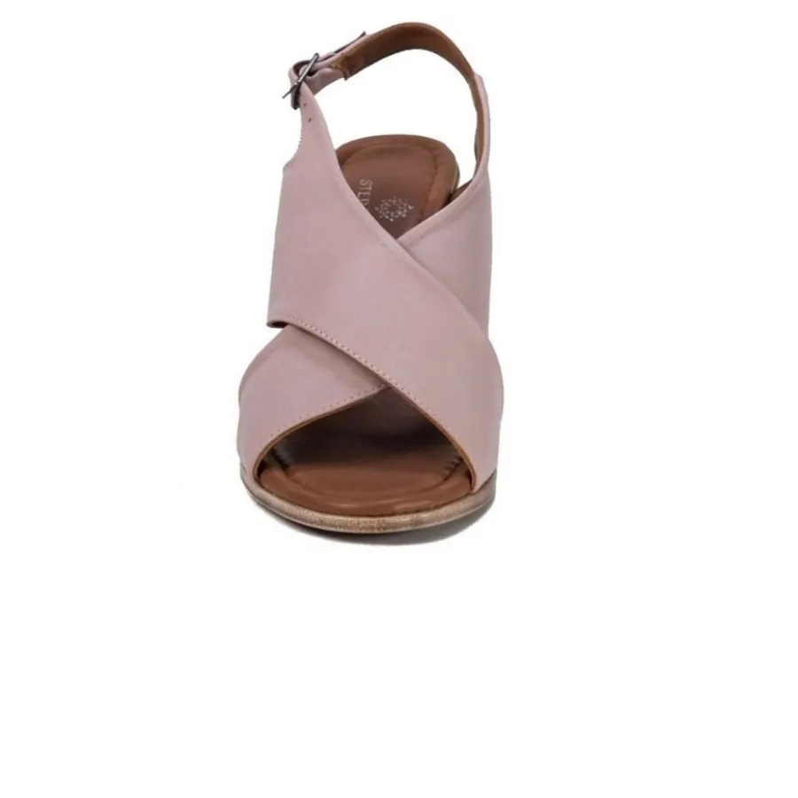 صندل چرم صورتی ترک سایز38