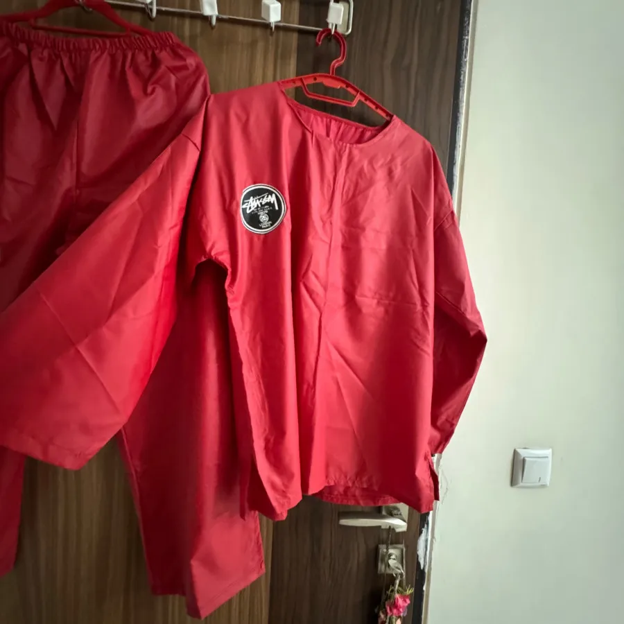 ست بارانی ضد اب قرمز