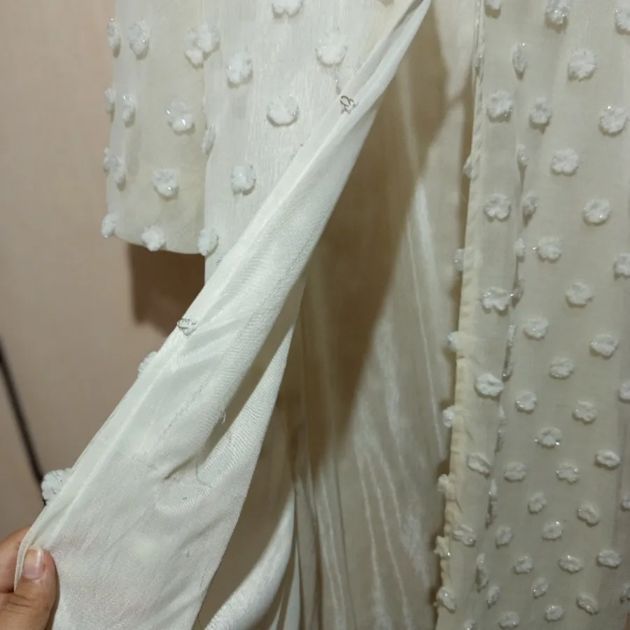 مانتو مجلسی سفید مانتوعقد