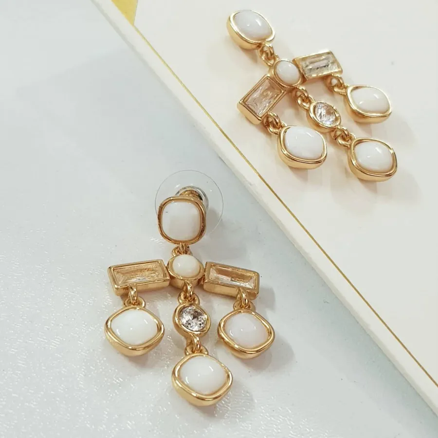 گوشواره سنگ صدف برند tosh