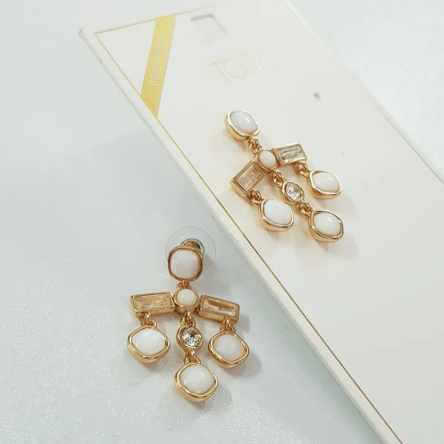 گوشواره سنگ صدف برند tosh