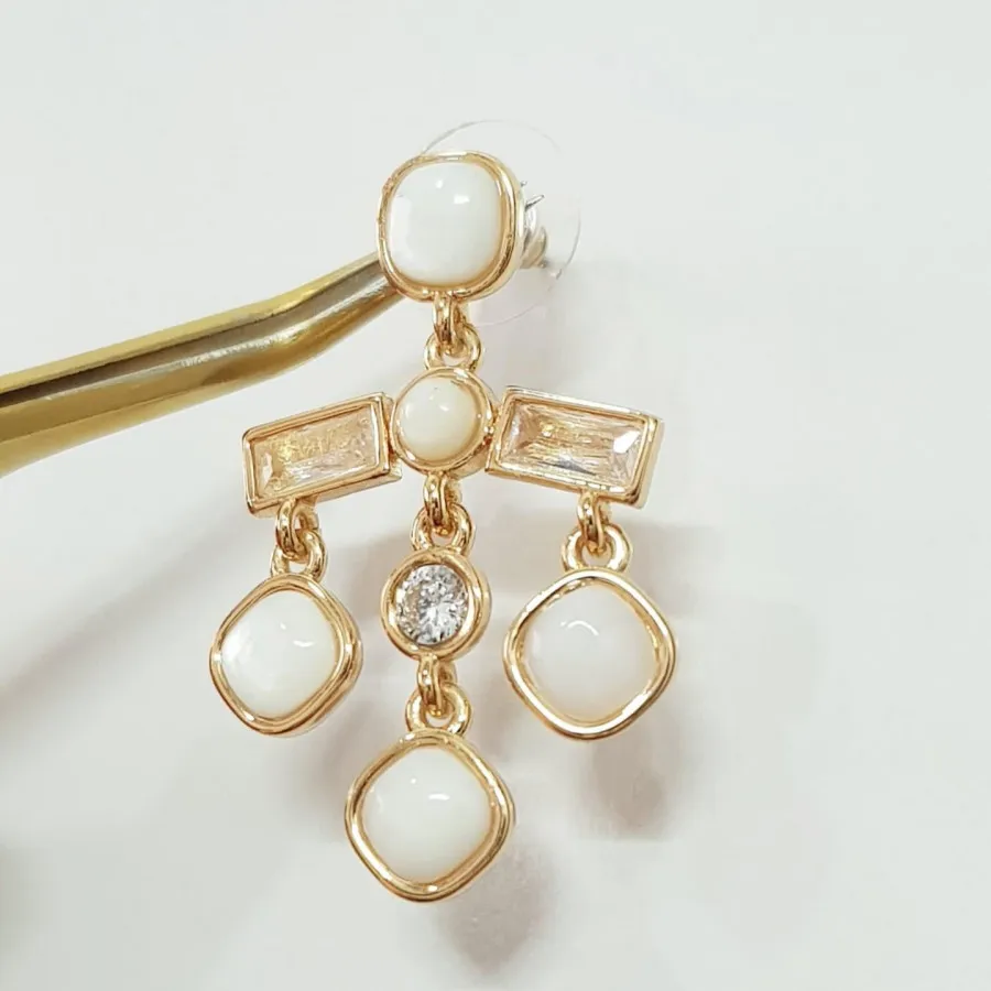 گوشواره سنگ صدف برند tosh