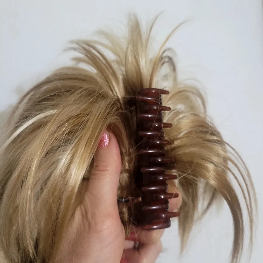 موی دم اسبی هایلایت بلوند