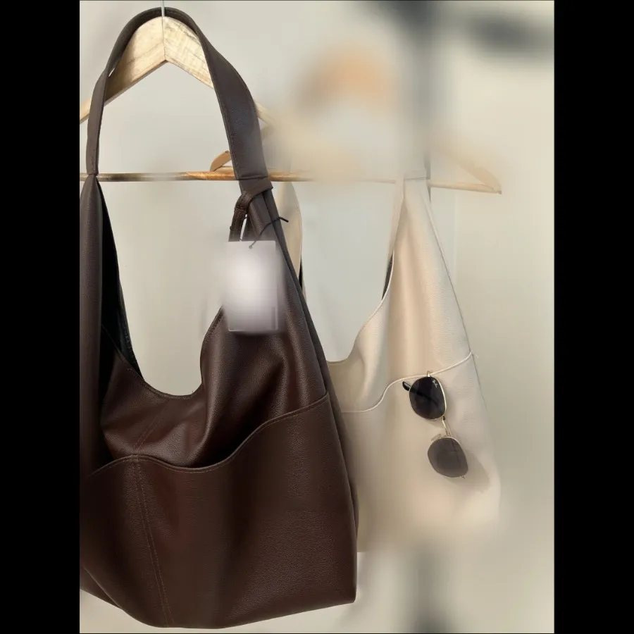 کیف چرم بزرگ قهوه ای