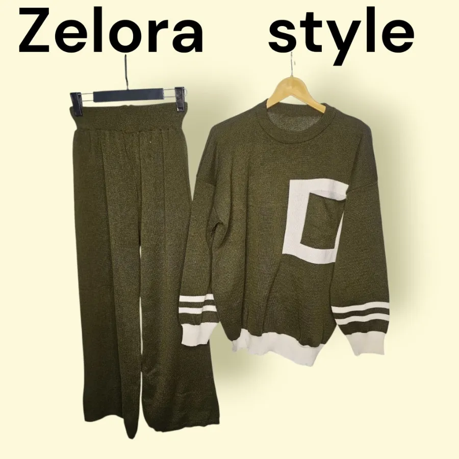 ست بافت شومیز و شلوار