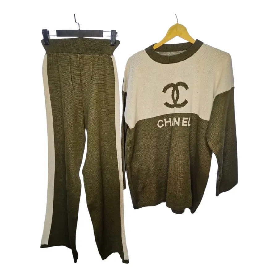 ست بافت شومیز و شلوار چنل