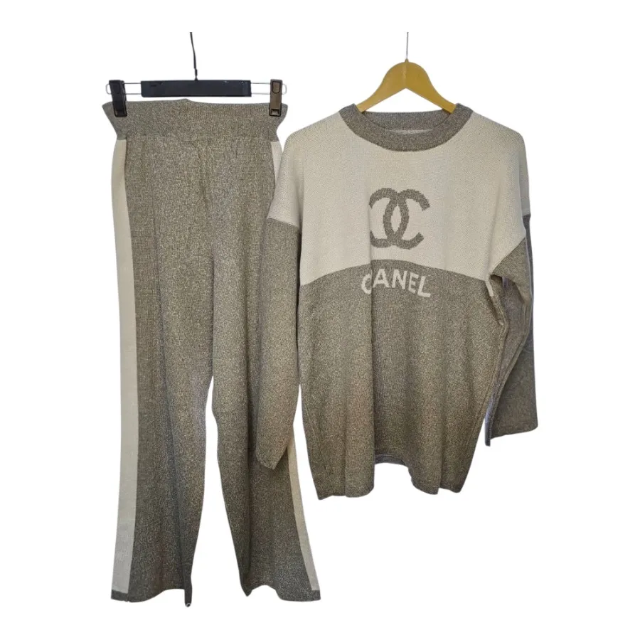 ست بافت شومیز و شلوار چنل