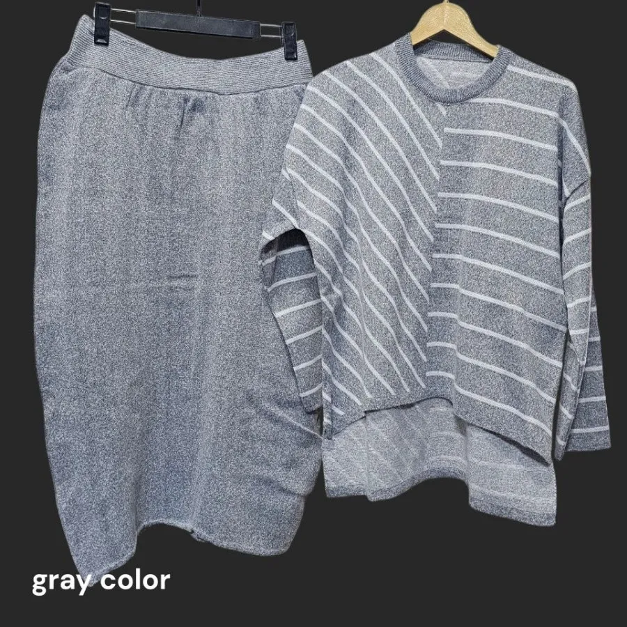 ست بلوز و دامن بافت سالوم