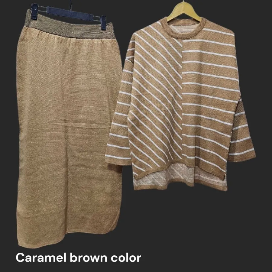 ست بلوز و دامن بافت سالوم