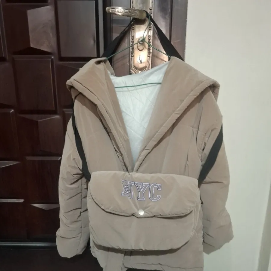 کاپشن به همراه کیف ست