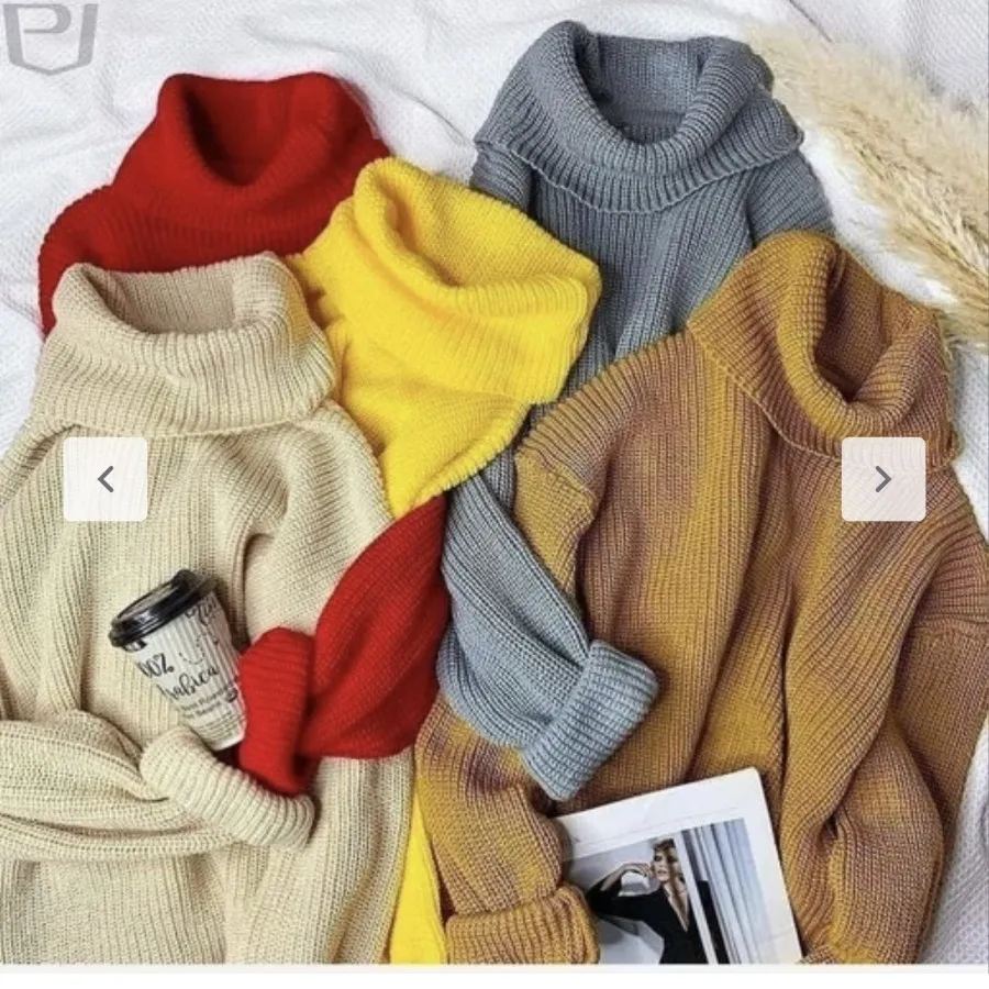 بلوز بافت زنانه یقه اسکی