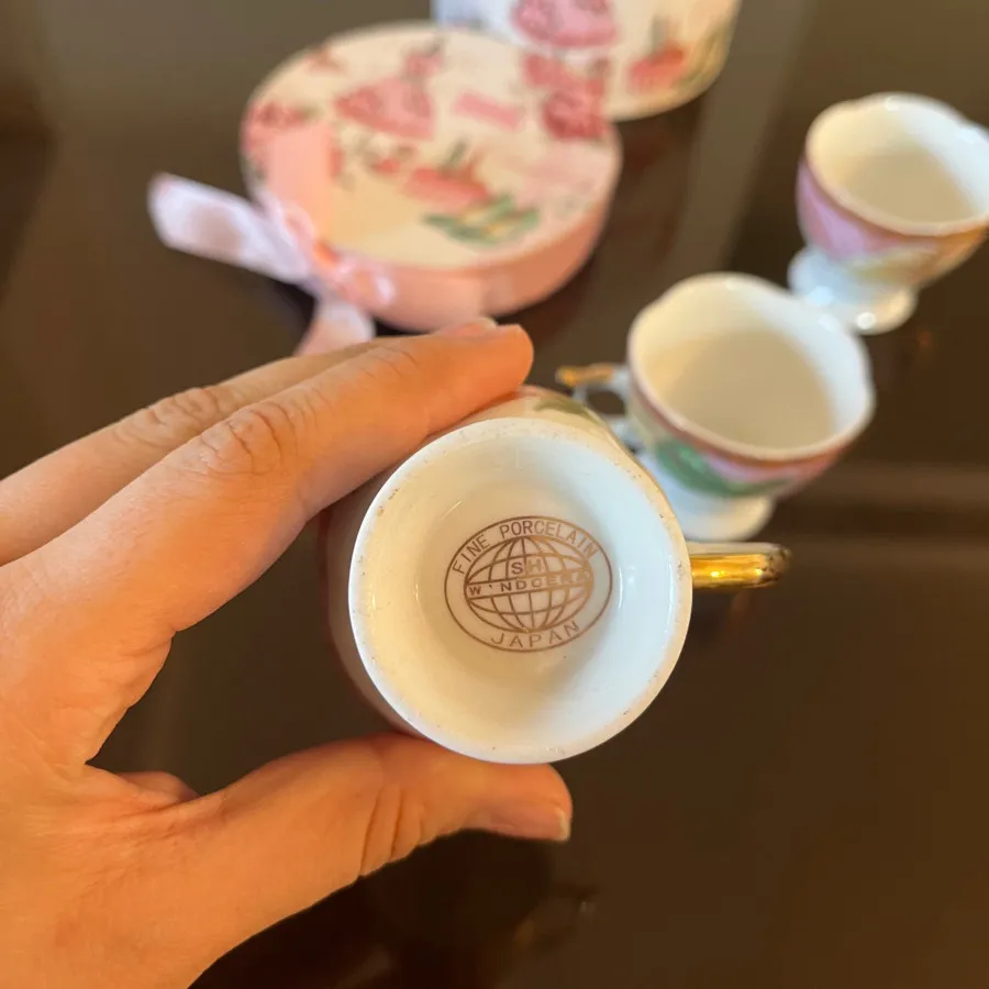 فنجون گل ژاپنی قدیمی