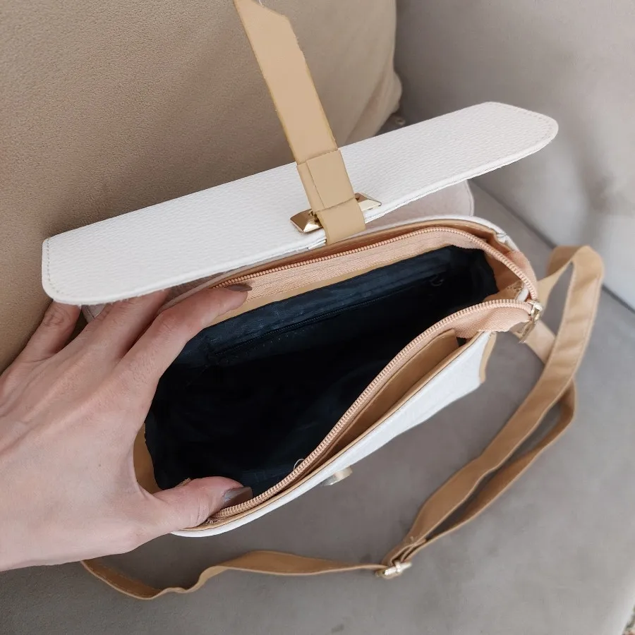 کیف دوشی کرم قهوه ای