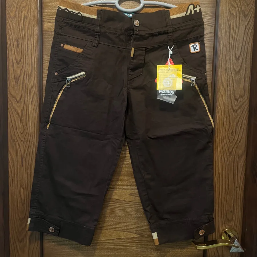 شلوارک کتان خارجی 40