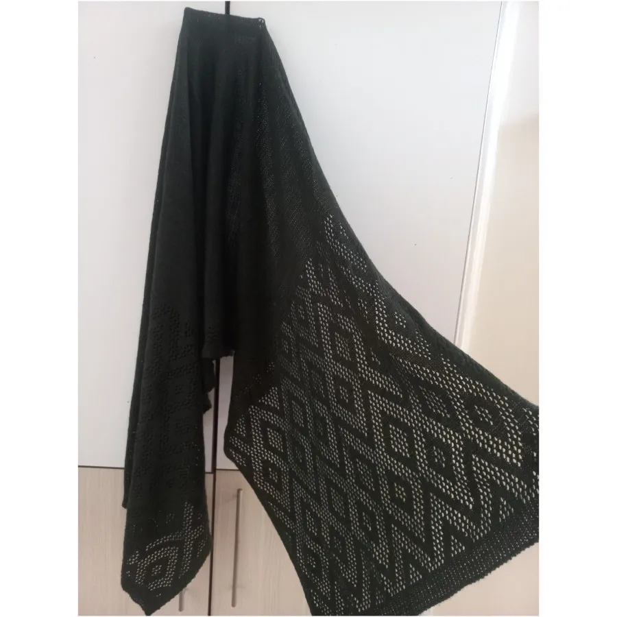 شال بافت پاییزه سبز