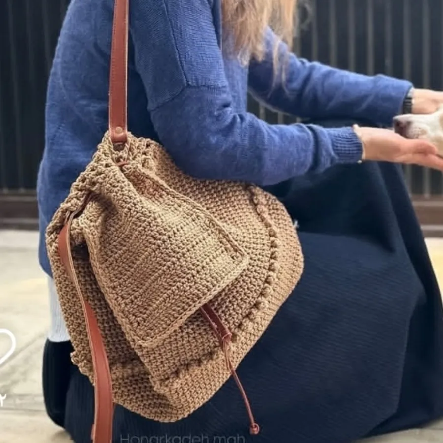 کوله پشتی مکرومه