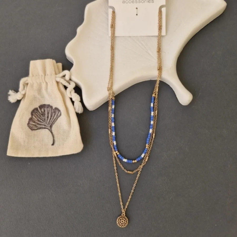 گردنبند اروپایی سه ردیفه