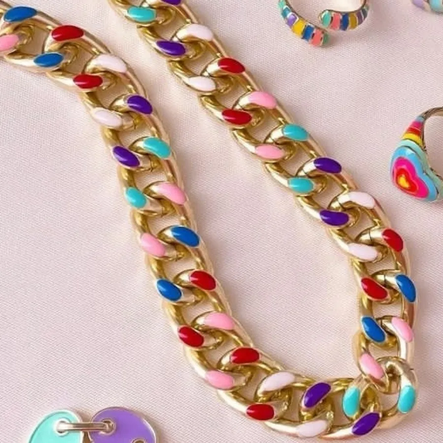 گردنبند کارتیه رنگی