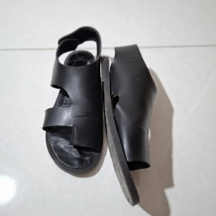 صندل مشکی تخت چرم مصنوعی