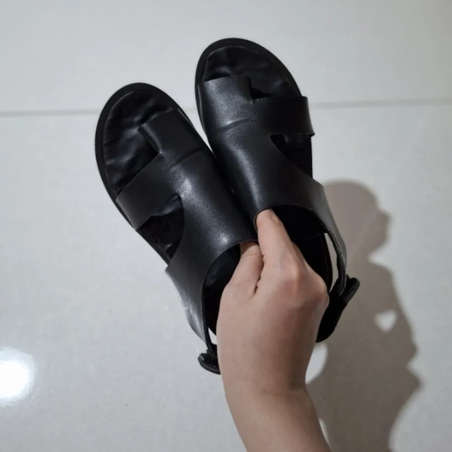 صندل مشکی تخت چرم مصنوعی