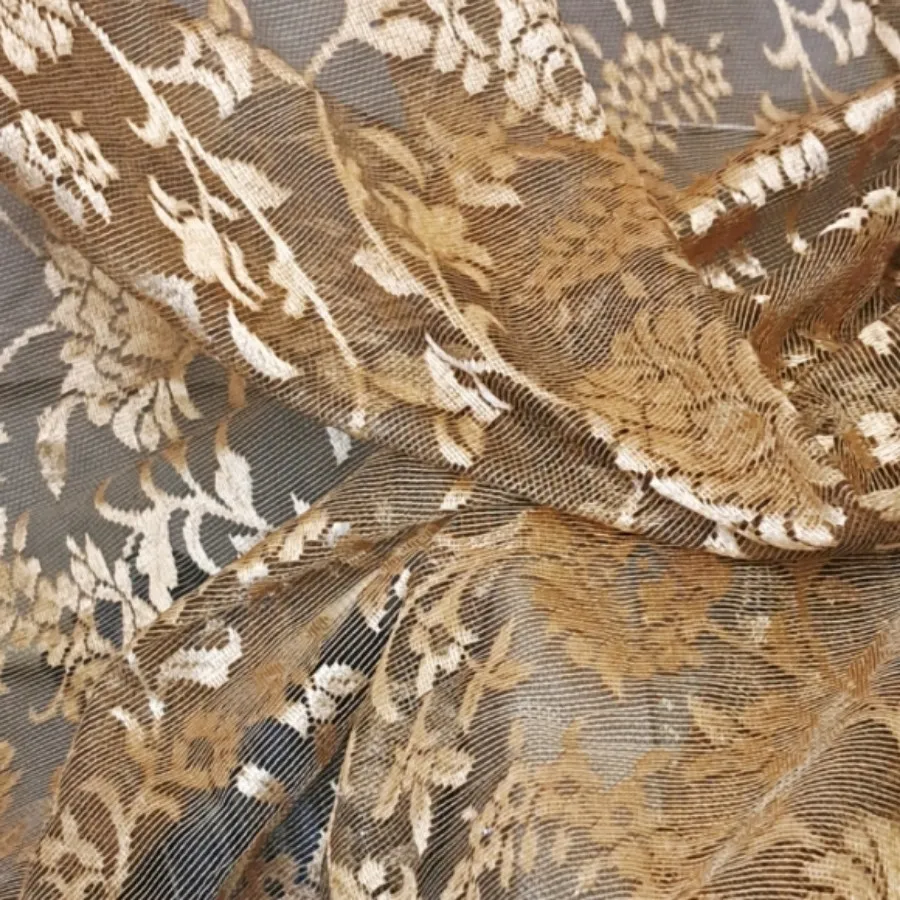 پرده تور طلایی حراج