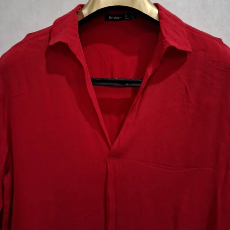 شومیز قرمز برند برشکا