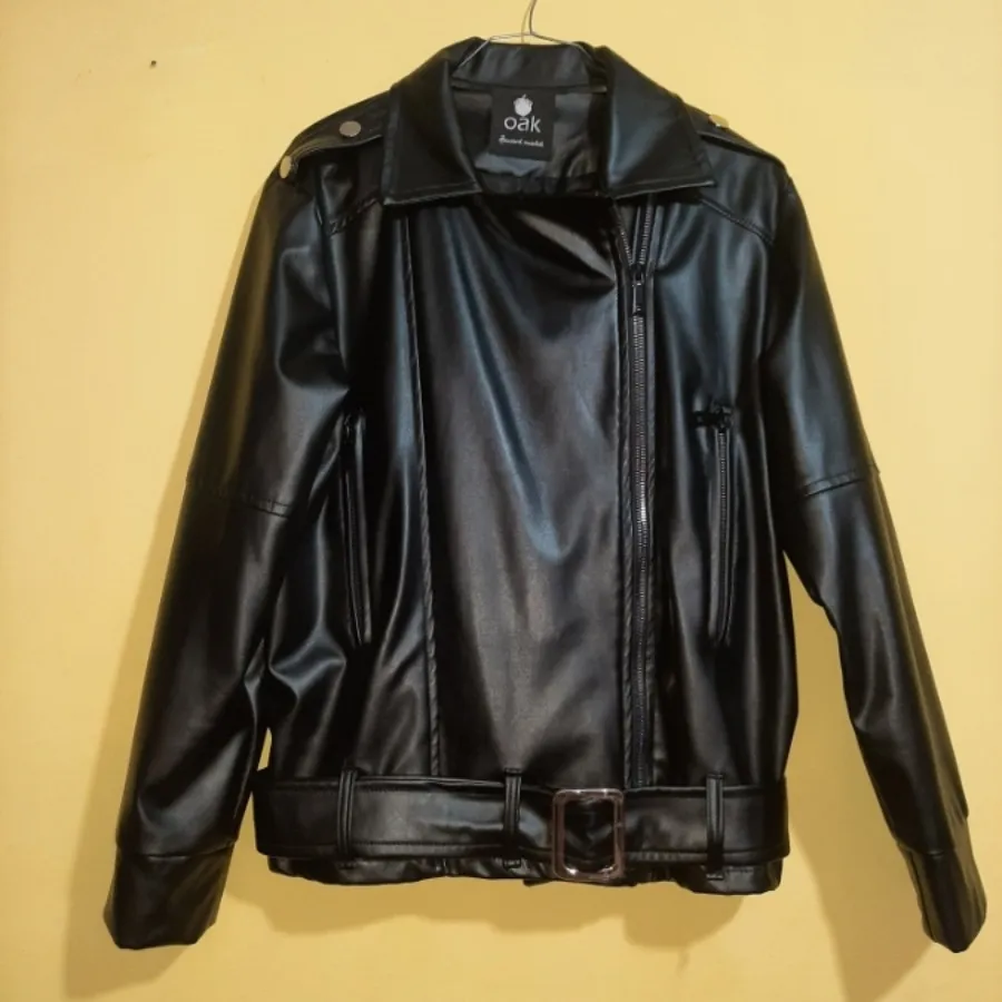 کت چرم مشکی