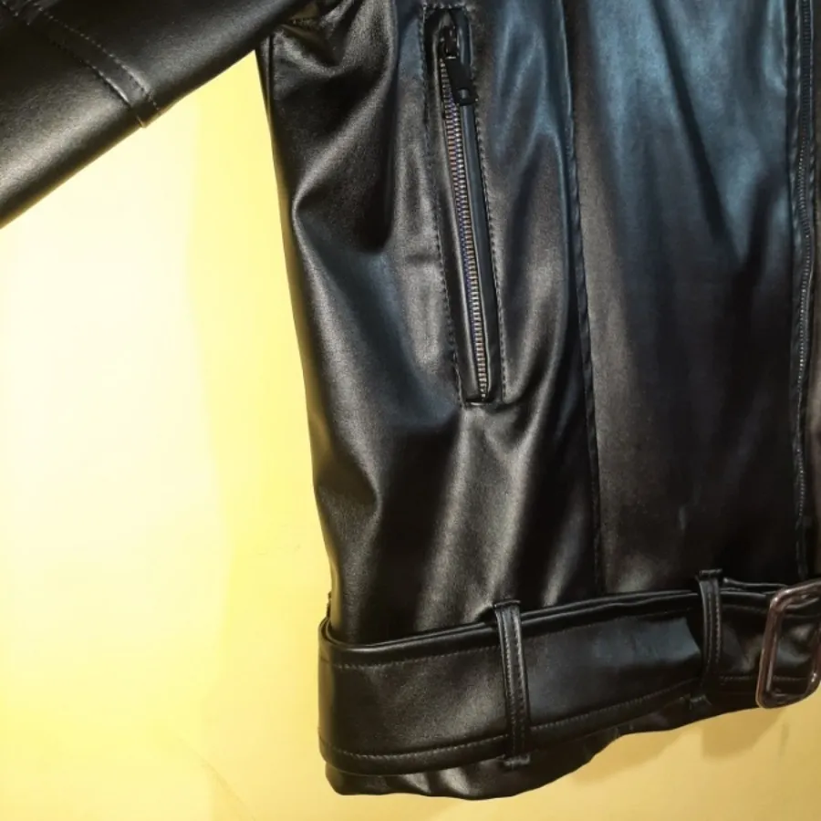 کت چرم مشکی