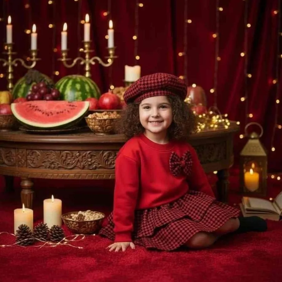 کراپ دامن و کلاه دخترانه