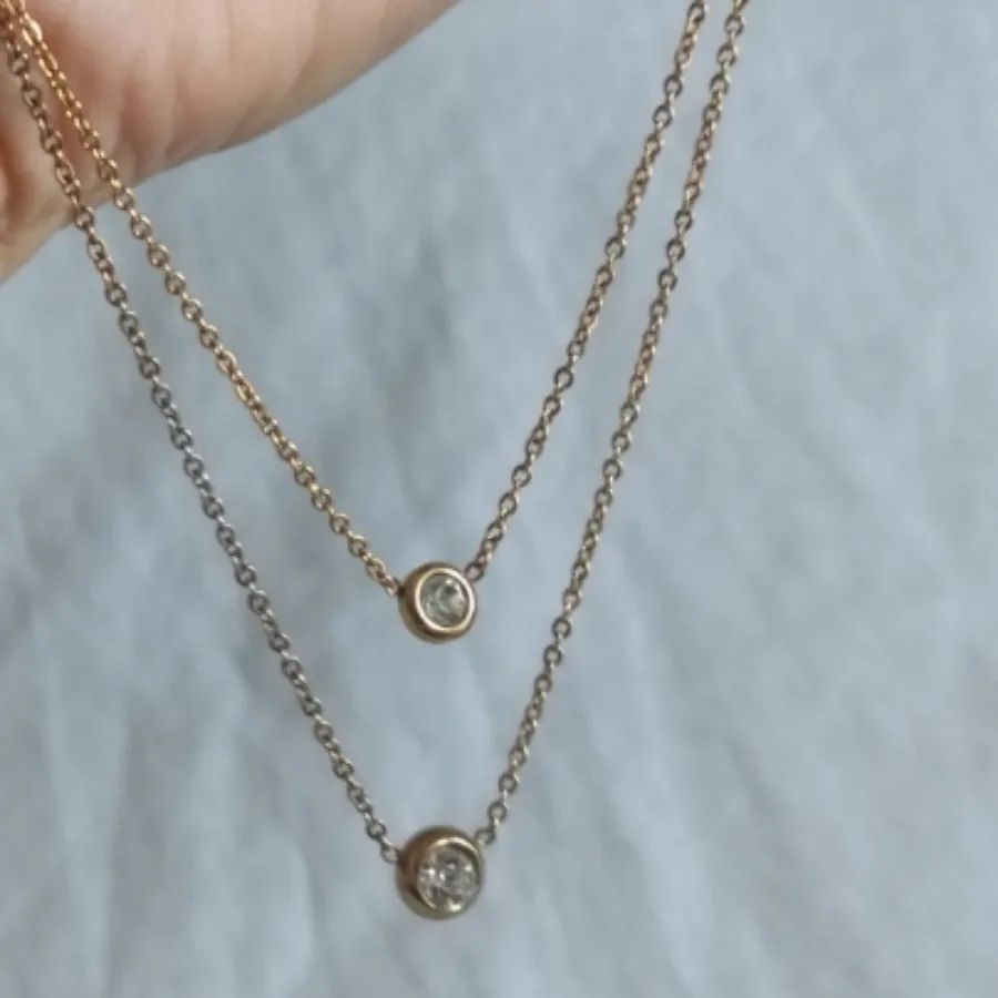 گردنبند دولاین  رنگ ثابت