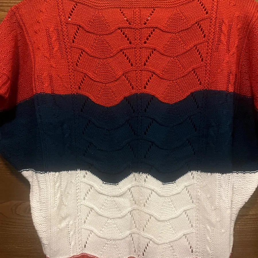 بلوز بافت آستین کوتاه