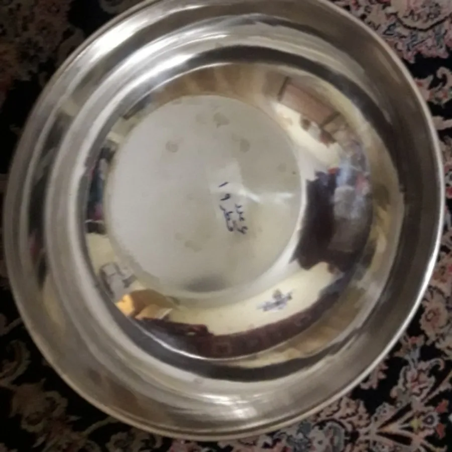 6 عدد کاسه استیل قدیمی