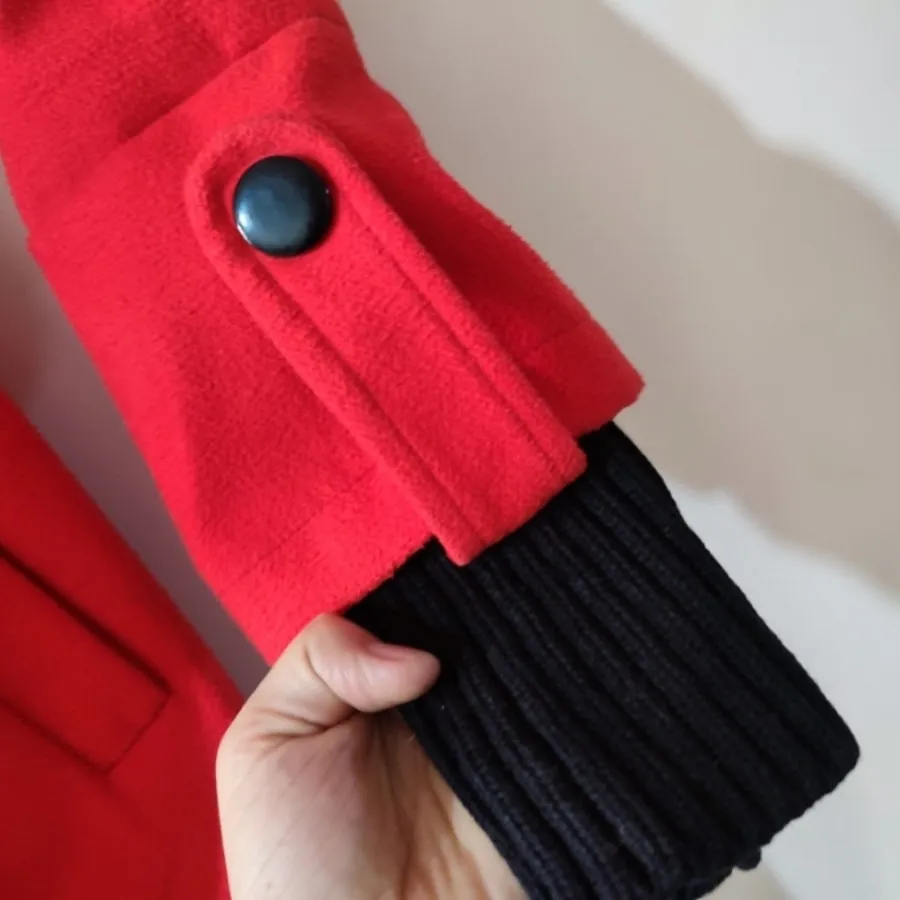 پالتو قرمز نارنجیمشکی