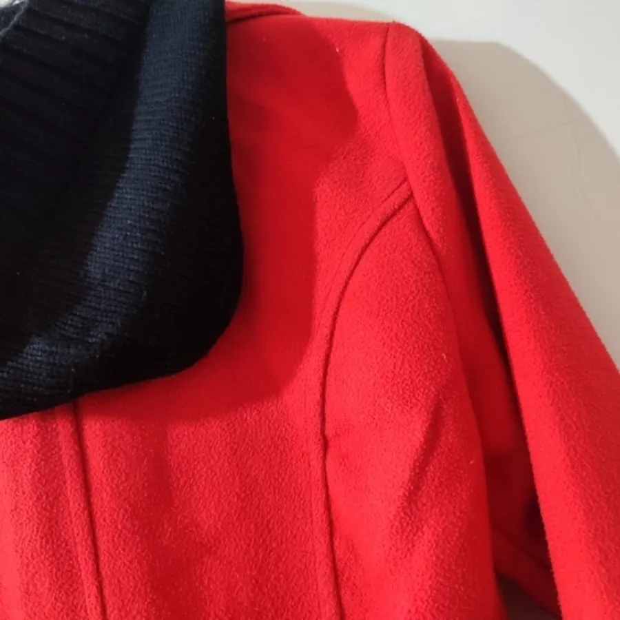 پالتو قرمز نارنجیمشکی