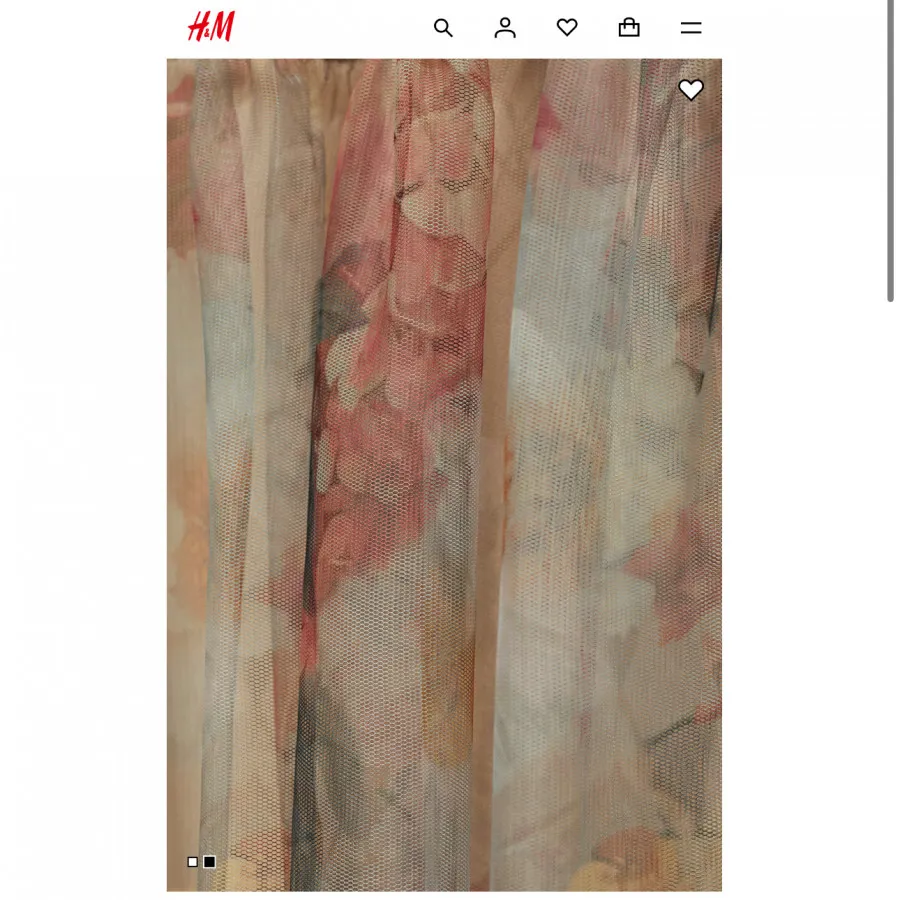 پیراهن توری گلدار H&M