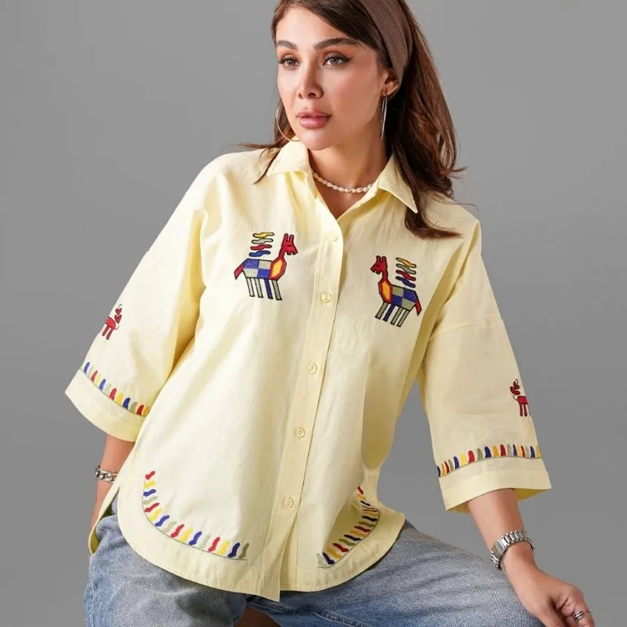 شومیز گلدوزی