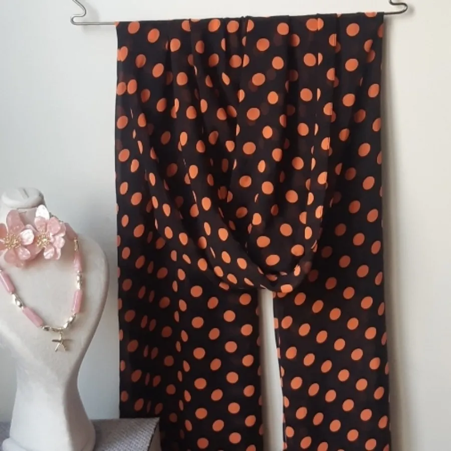 شال حریر مشکی