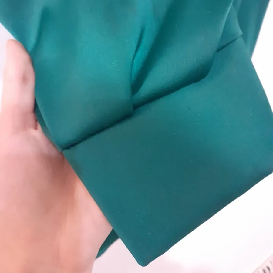 شومیز سبز ساتن