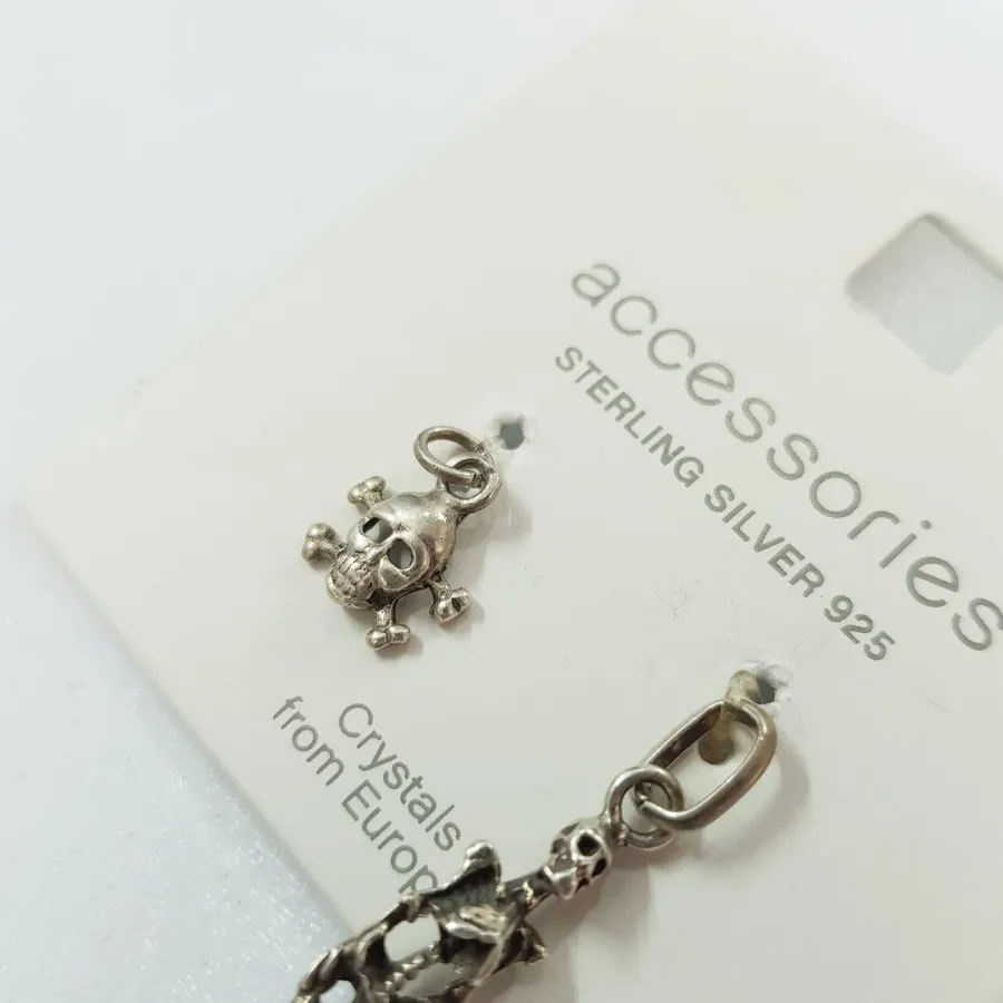 پک آویز نقره 925 اسکلتی