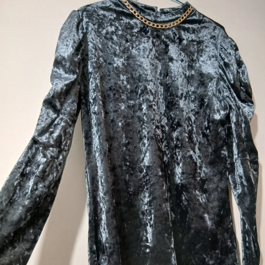 شومیز مخمل آینه ای طوسی