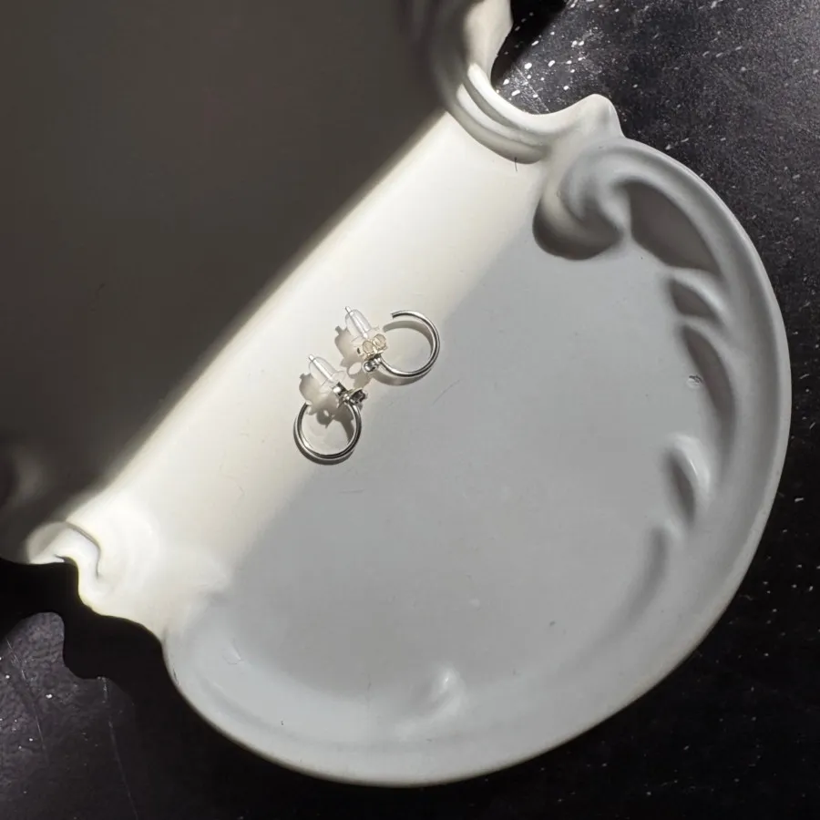 گوشواره حلقه ای نقره