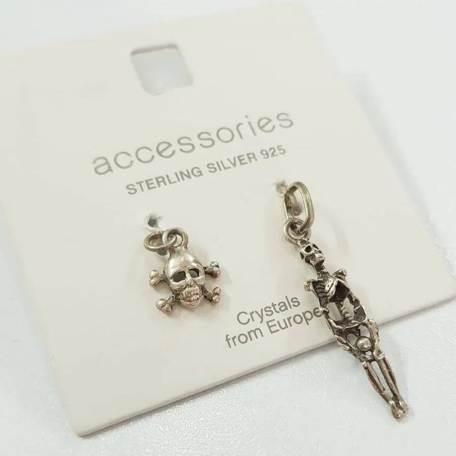 پک دو عددی آویز نقره 925