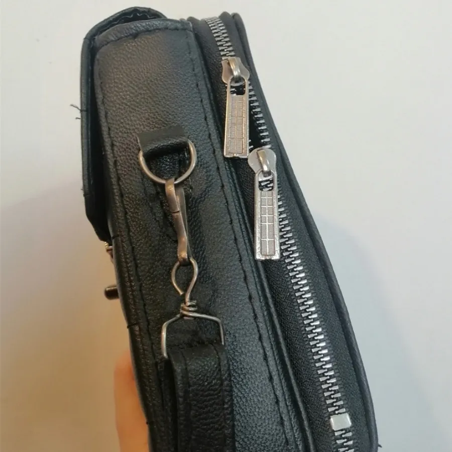 کیف پاسپورتی مشکی چرم