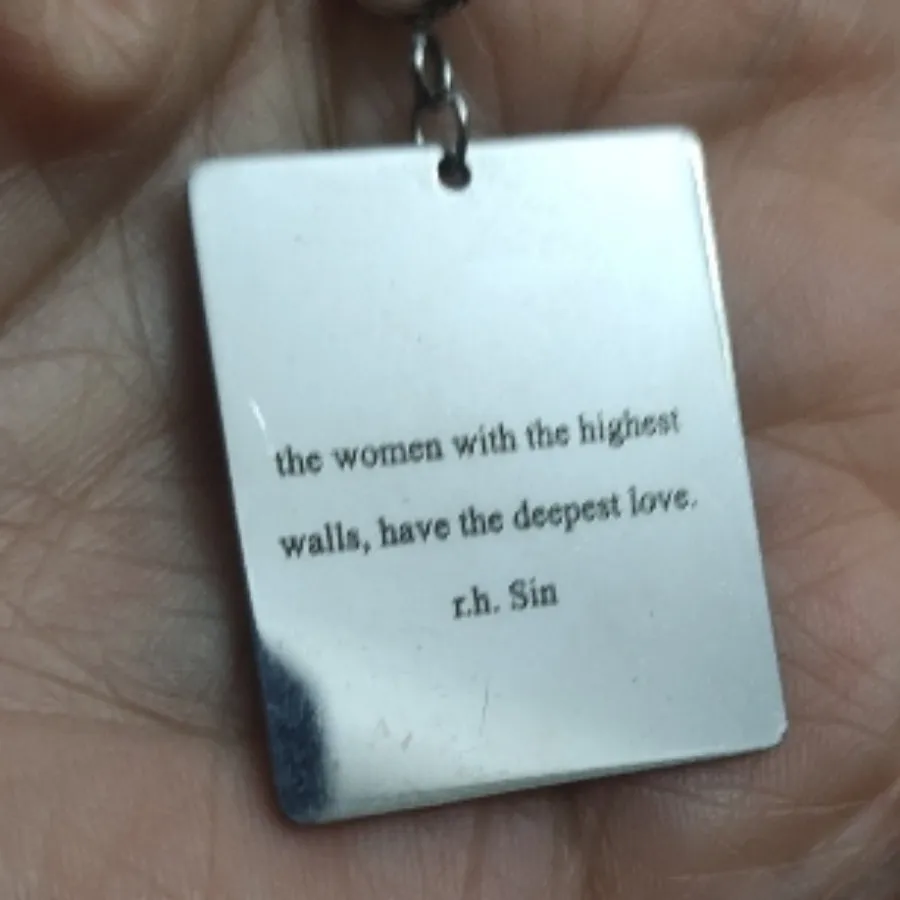 گردنبنداستیل بامتن سفارشی