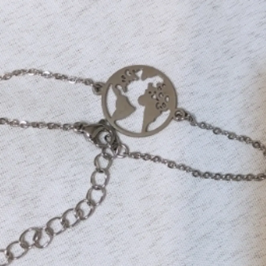 دستبند کره استیل رنگ ثابت