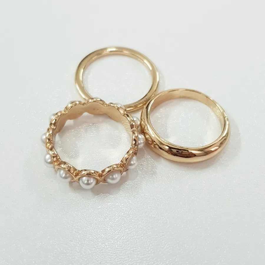 پک سه تایی انگشتر طلایی