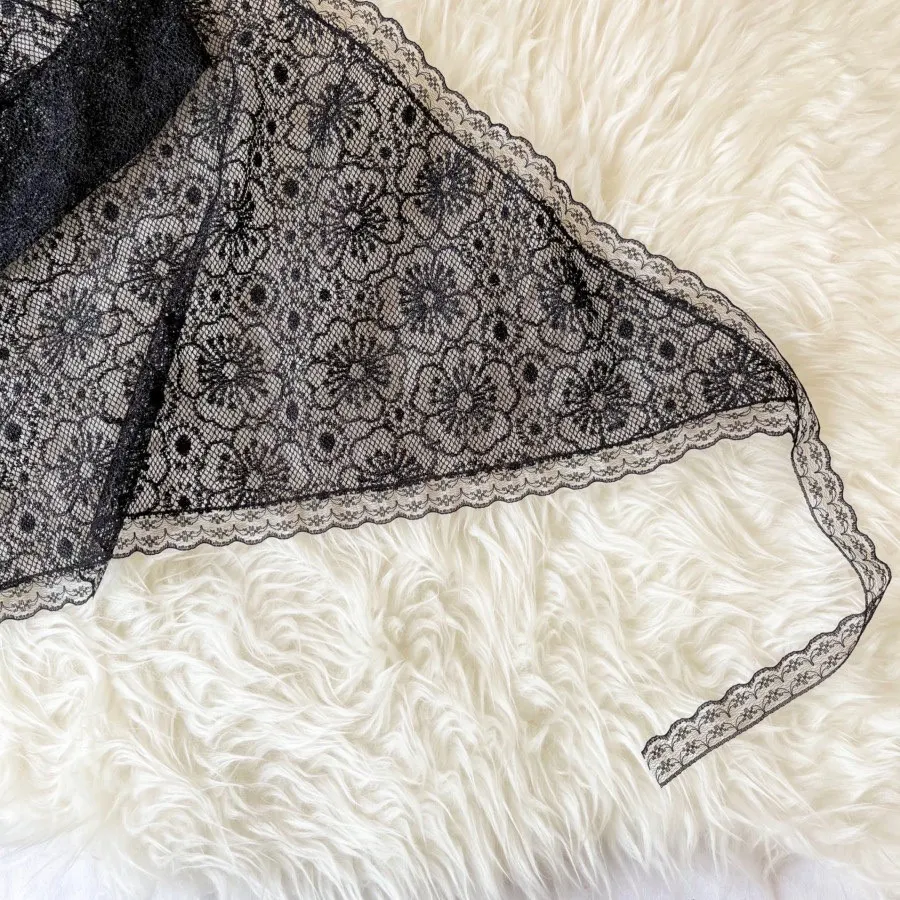 اسکارف دانتل مشکی