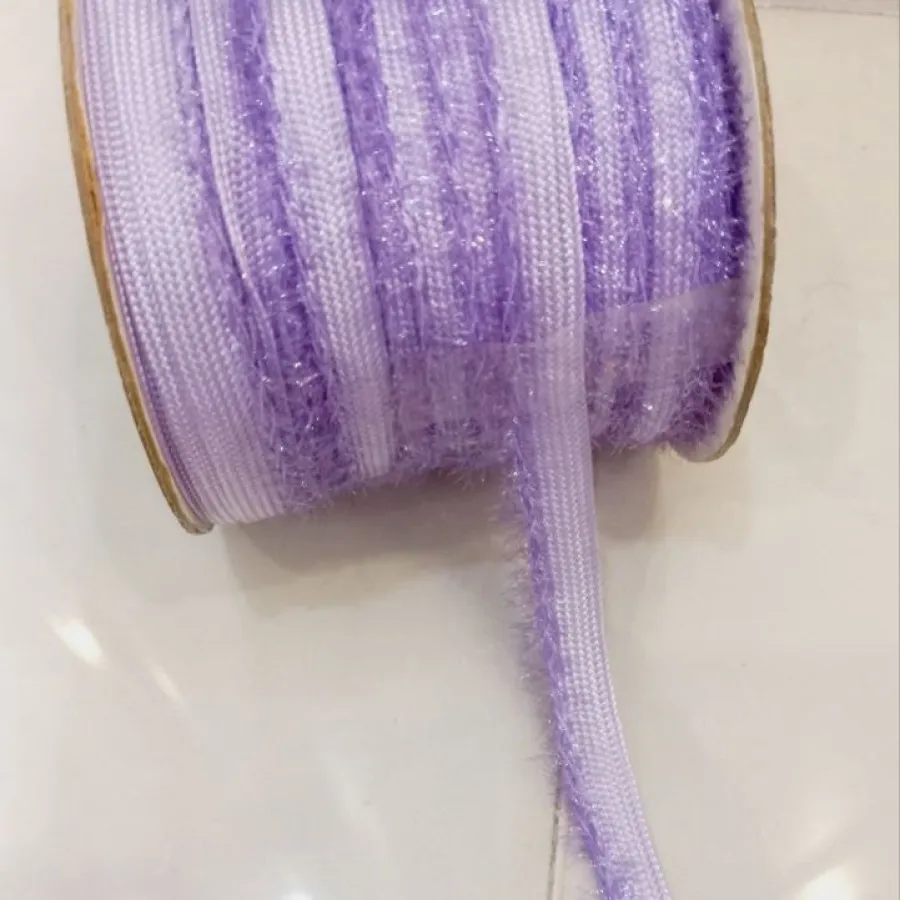 نوار زری دار رنگ بنفش